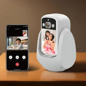 2 Way Calling Camera, 2.8" Display, 360° View, Motion Detector, Night Vision,vApp Alert, Indoor Baby, Pet, Maid, Live Monitoring, Multicolor