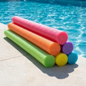 Fabrik Popular Swimming Pool Noodle Water Float – Solid Core Foam Float Aid, Strong Solid Core Foam Construction (1.5M x 6CM) Multicolor