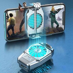 Mobile Game Cooling Fan, Mobile Radiator For Playing Games Watching Videos With LED Light, Compatible For iPhone & Android Smartphones
