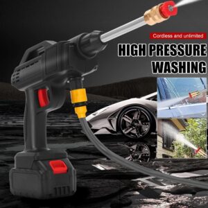 Car Pressure Washer, 24V portable High Pressure and powerful cleaning tool designed for effortless washing of cars, bikes, windows, and more,