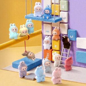 Mini Labubu Doll Blind Box Keychain – Vinyl Plush Pendant, Bag Charm, Collectible Holiday & Birthday Gift for Kids & Adults