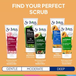 St. Ives  Exfoliant Face Scrub, St. Ives Face Scrub Glow Apricot, Coconut & Coffee Scrub, Green Tea & Bamboo & Pink Lemon & Mandarin