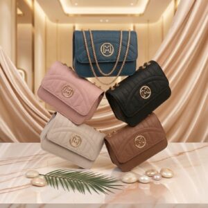 Chevron Shoulder Bag, Shoulder Bag for Women, Elegant Chevron Stitching, Vegan Leather Designer Handbag Crossbody Purse