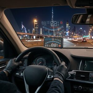 Head Display Speedometer, Head-Up Display (HUD) Speedometer 5.5-Inch HD Car Speed Display With Plug-And-Play OBD2/EUOBD Compatibility