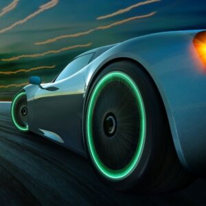 Car Luminous Tire Valve Cap(4 pcs set), Car Tire Valve Stem Caps, Luminous Illuminated Glow in The Dark, Car Decor for SUV, Trucks, Cars