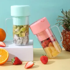 Crusher Juicer, Portable Electric USB Juice Maker Rechargeable Fruit Blender Maker Protein Shaker, Portable Crusher Juicer, Multicolor