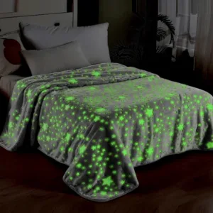 Magic Glow in the Dark Blanket, Glow in The Dark Blanket for Kids and Adults, Multi-purpose Super Soft Fleece Throw Blanket 50x60inches