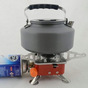 Camping Stove, Backpacking Stove, Foldable, Portable, Lightweight, Piezo Ignition, Single Burner Adjustable, Premium Mini Powerful, 2800W Camping Stove
