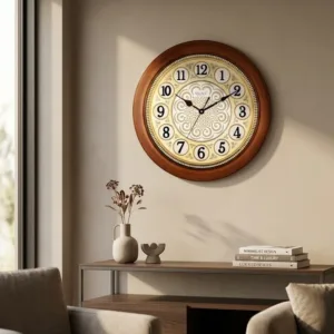 Vintage Floral Classic Clock 16x16 inches