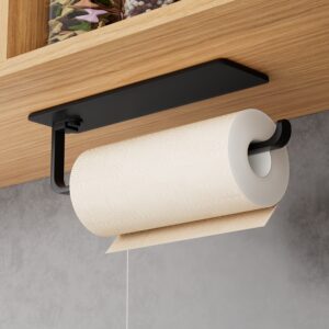 Amoichic Modern Kitchen Paper Towel Holder - Under-Cabinet Hanging Paper Towel Dispenser, Space-Saving Design, Durable Plastic Material, Bathroom Accessory, Suitable for Commercial And Residential Use, a Must-Have for Small Apartments